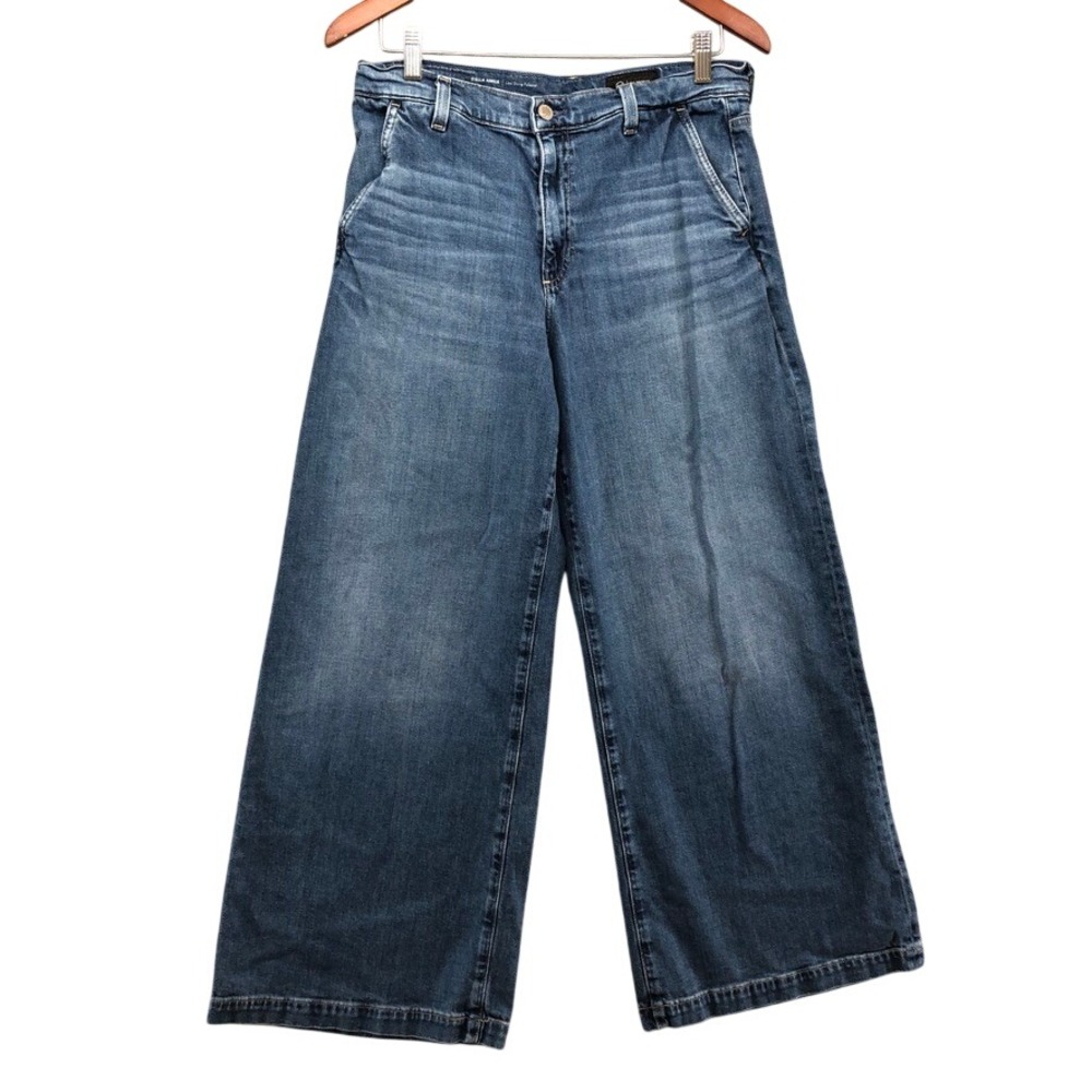 AG Adriano Goldschmied Stella Ankle Jeans Women 30 10 Blue Low Slung Wide Leg